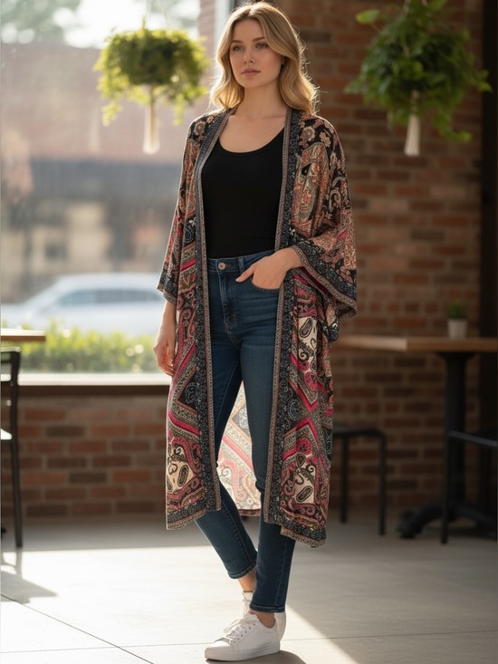 Conditions Apply Tops - Conditions Apply Long Kimono